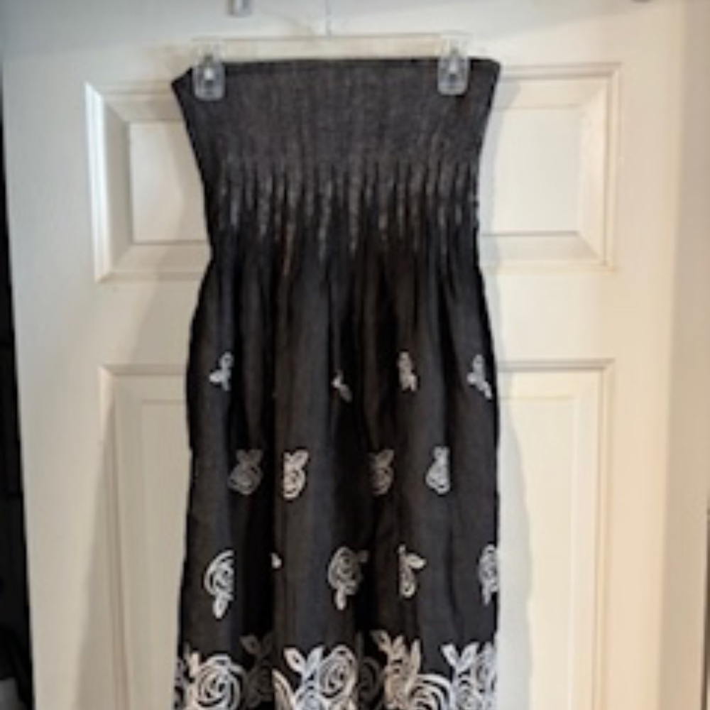 Lapis sleeveless/strapless Dress- *One size fits most